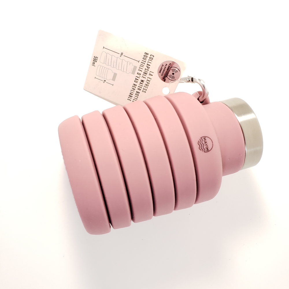 Pink Collapsible Water Bottle